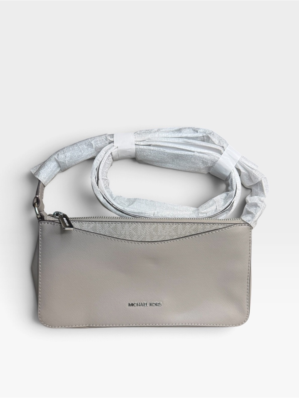 Michael Kors Arden Crossbody Bag in Pearl Grey